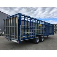 Bétaillère aluminium avec caisson à outils et séparation intérieure réglable