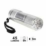 Lampe torche compacte Mini Pro LED SP2P - IPX4 - 2 piles AA - 332 lumens -  16.7cm - Noir 