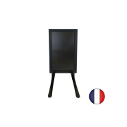 Stop trottoirs - cadre bois sur piétement noir effet ressorts - interface plv_1