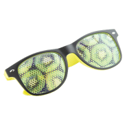 Lunettes de soleil en plastique - Monture bicolore - Verres métalliques - Protection UV 400_1