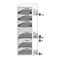 Armoire de sécurité S-CLASSIC-90 modèle S90.196.060.MH.WDASR - Type 90 - Testée NF EN 14470-1 - Réf 33823-001-34425_1