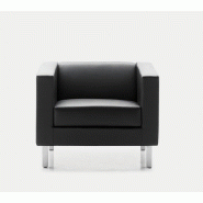 Fauteuil d'attente en cuir OXEL - Sokoa._1