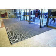 ROMAT REVERSE 18 MM - Tapis d'entrée réversible en aluminium brut et bandes caoutchouc_1