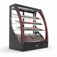 Vitrine réfrigérée  5 niveaux Pak Curvada - accès avant et arrière | Sayl - PAK-CAA - Accès arrière_1
