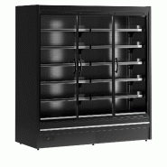 Vitrine réfrigérée combinable 3 portes -étagères profondes - 1643L - Noir | Tefcold - MDCB1875HB_1