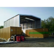 Bâtiment métallique démontable et pliable en kit Plenave 7.3 - largeur 7m - hauteur intérieure 2,55m_1