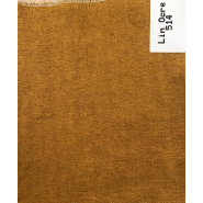 CARTAGENE - Canapé fixe 3 places en lin jaune déhoussable - 2,10m - Design élégant et haut de gamme_1