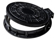 Couverture de trou d'homme professionnelle de fonte, couverture rectangulaire résistante d'égout_1