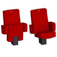 Fauteuil  de cinéma démontable à piétement métallique pour ERP - MANON