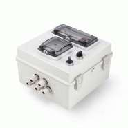 Panneau électrique pré-assemblé pour piscine 1 HP - Transformateur 60W AC, contrôleur RGBW, différentiel 25A, IP65 - Réf. ALM6428_1