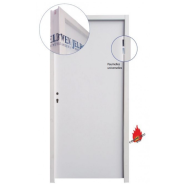 Porte coupe-feu 30 mn - Bloc porte EI 30 simple vantail 2040 x 930 gauche - huisserie résineux section 72x54_1