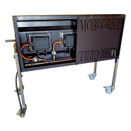Tournebroche mechoui à gaz module , sur remorque ou sur chariot - mobigrill_1