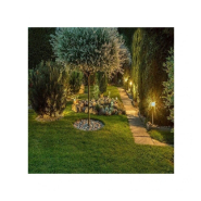 Balise ronde pour LED E27 en inox extérieur - 60 cm - réf. POTOACIE12_1