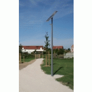 Lampadaire urbain solaire Combi 2 Margo - LED 40W 6600lm - Aluminium et acier galvanisé thermolaqué_1