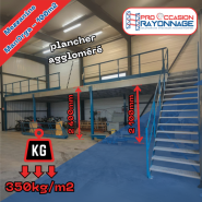 Mezzanine industrielle - 100m² Robuste et Modulaire - ManOrga_1