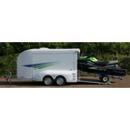 Remorque Centaure 4000 équipée de roues semi-encastrées