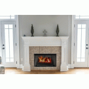 Foyer à bûches avec effet flammes XL - Chauffage 2000W - Thermostat d'ambiance_1