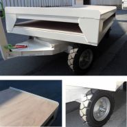 Remorque industrielle - manubob - à double plateau_1