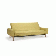 Innovation Living - Canapé design multifonction Mimer convertible lit 140x200cm - Tissu Soft Mustard Flower_1