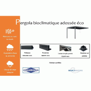 Pergola bioclimatique adossée éco - 3000 / 4000_1