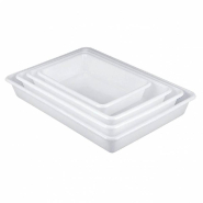 Bac de présentation 2L - blanc - 300 x 205 x 65 mm - PEHD - supporte la surgélation_1