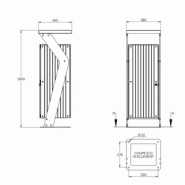 Corbeille SQUARE stratifié compact_1