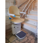 Monte-escalier double-rail pour escaliers courbes ou droits, utilisable en intérieur ou extérieur - Handicare_1