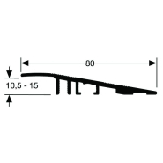 Rampe d'accès PMR Romus - Pour sols de 10,5 à 15 mm - Compatible tire-palettes, chariots et fauteuils roulants_1