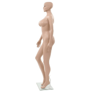 Vidaxl mannequin femme sexy avec base en verre beige 180 cm 142930_1