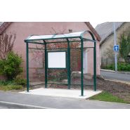 Abri bus métallique Vision - 2,8 mètres - Toiture en dôme - Modulaire et personnalisable_1