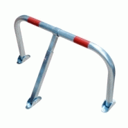 Arceau de parking avec cadenas - acier avec pieds en fonte - livré avec fixations béton - tube diamètre 38 mm_1