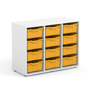 Armoire 12 bacs VICTOIRE H-80 - Mobilier pour crèches, écoles, collèges - Réf SKVICT 12 - BIOLAB_1