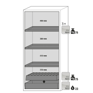 Armoire de sécurité S-CLASSIC-90 modèle S90.196.090.WDAS - Type 90 - Réf 30205-001-33705 - Testée NF EN 14470-1_1