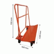 Chariot manuel porte-panneaux PK4 - capacité 500 kg - plateau 1200x400 mm_1