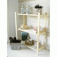 Étagère en pin - 3 tablettes réglables - 70 x 30 x 90 cm - Finition brute à personnaliser_1