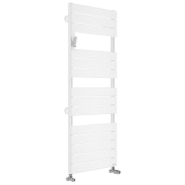 Sèche-serviettes Adélis eau chaude 973W blanc brillant racc. Sur collecteurs - Atlantic - 861951_1