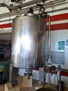 Cuve en acier inoxydable de 2000 litres avec agitation et cellules de charge - référence : c13156_1