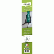 Joint d'étanchéité double lèvre, 100 cm - pour porte de douche, épaisseur verre de 4 à 6 mm, translucide_1
