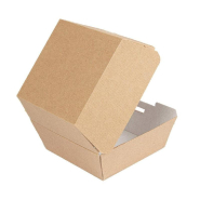 Boîte burger carton ondulé THE PACK nano micro 13x12,5x9cm marron - par 50_1