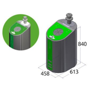 Borne d'apport volontaire enterrée de 3 à 5 m3 - incombustible - modèle Terra - robuste et design épuré_1