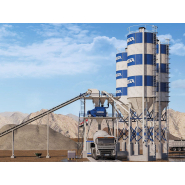 Centrale à béton 120 m³ - Mélangeur Twin Shaft 3000 L - Trémie 60 m³ - Silo 120 tonnes_1