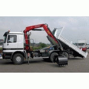 Grue auxiliaire Fassi F165A e-active - capacité de levage 15.2 tm - bras hydraulique 18.90 m avec jib_1