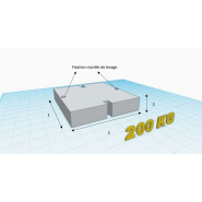 Masse 200 kg pour essai de palans et ponts roulants - 700 x 700 x 180mm - REF2220200_1