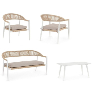 Salon Jandia blanc SA27/beige avec accoudoirs_1