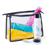 Trousse à maquillage zippée - plastique transparent - 45 gr_1