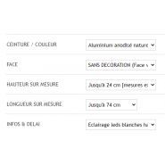 Caisson lumineux LED simple face - Patt'a Pub - épaisseur 7 cm - fabrication française - sur mesure jusqu'à 24x74 cm_1