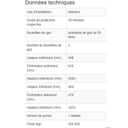 144518W - Armoire coupe-feu G30.6 pour bouteilles de gaz - Norme EN 14470-2, stockage 2x50L_1