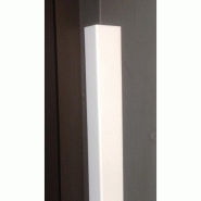 Profilé U PVC petite finition pour lambris SFP24 MEP blanc - 20x10 mm - L.  4 ml