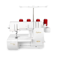 Recouvreuse avec système automatique d'alimentation du fil et le système d'enfilage à air pour le boucleur -  BABY LOCK EUPHORIA_1