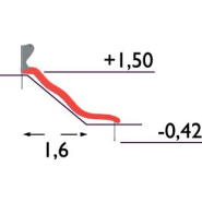 Toboggan réf-8001167 Hags - 0,45m à 1,50m de haut, pour enfants 3-12 ans_1